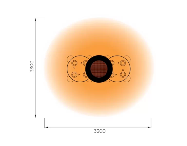 Bromic Eclipse Electric Pendant Heat