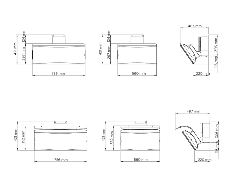 Bromic Platinum Gas Dimensiones