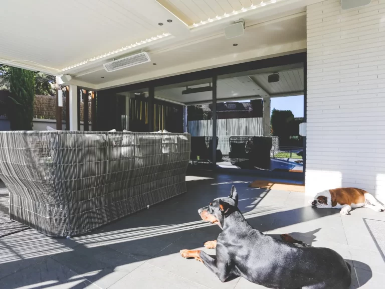 Bromic Tungsten Electric en pérgola