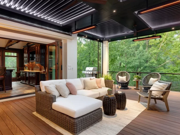 Bromic Tungsten Electric en pérgola