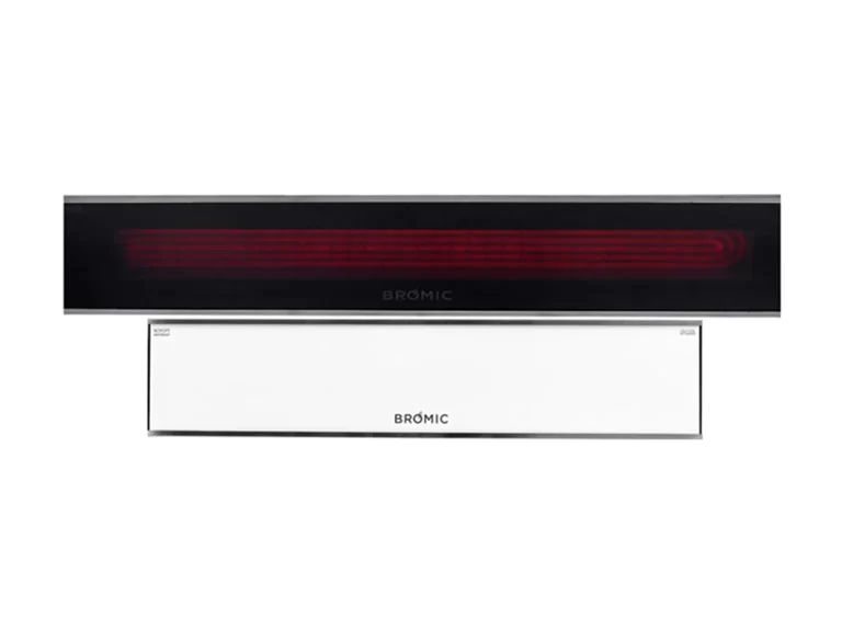 Calefactores Bromic Platinum en negro y en blanco