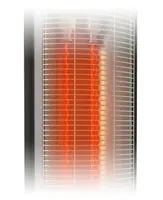 Elemento calefactor de fibra de carbono encendido