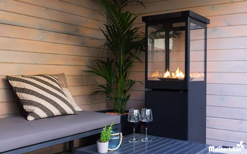 Estufa decorativa a gas Sunwood particular