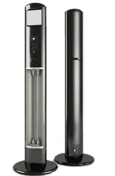 Calefactor de pie Warmwatcher con pantalla, por delante y por detrás