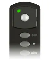 Panel de un calefactor con sensor y botones